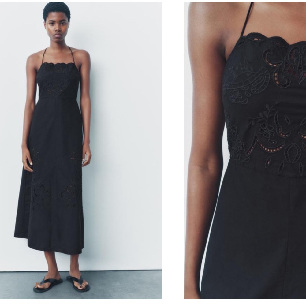 NWT🎉 Zara Embroidered Dress | L